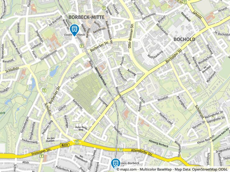 Geolyzer Kartenausschnitt