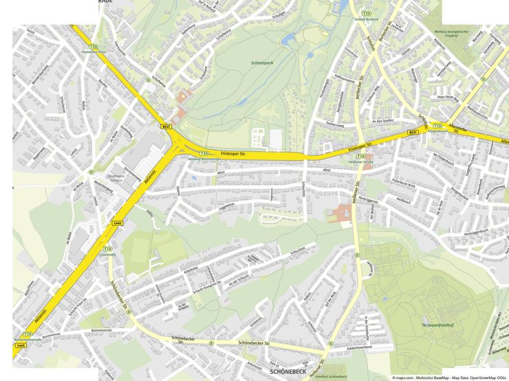 Geolyzer Kartenausschnitt