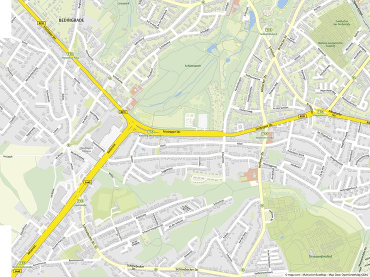 Geolyzer Kartenausschnitt